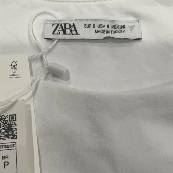 🆕 ZARA White body tank size S - Picture 5 of 6